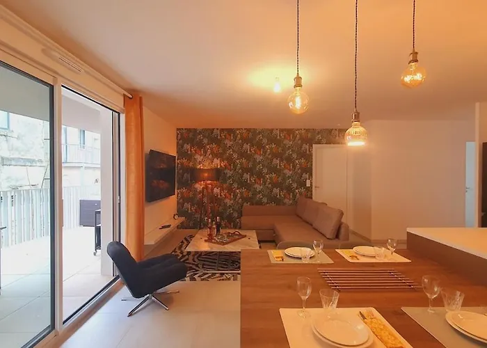 Apartman Lune De Miel 3 Centre-ville Double Parking Clim Wifi - Rossiconciergerie - Linge Inclus Lunel